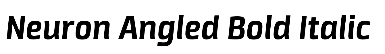Neuron Angled Bold Italic